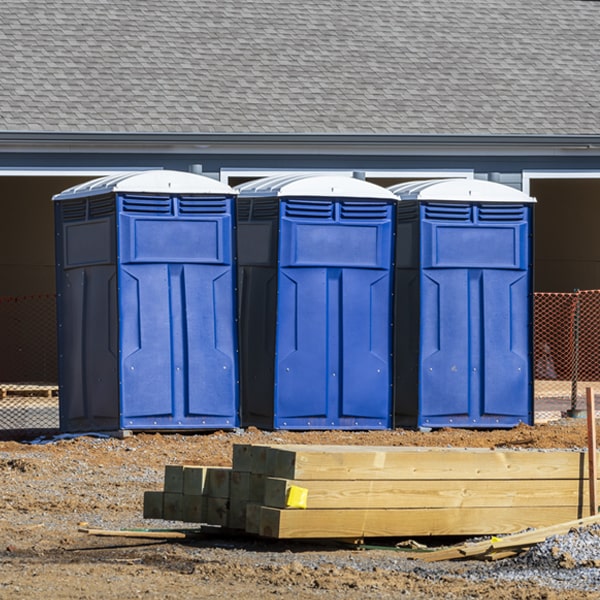 are there any restrictions on what items can be disposed of in the portable toilets in Flatonia